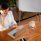 Electric Coffee Mug Warmer For Desk Auto Shut Off USB Tea