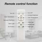 6Rings Acrylic Ceiling Light Fixture With Dimmable Remote Control
