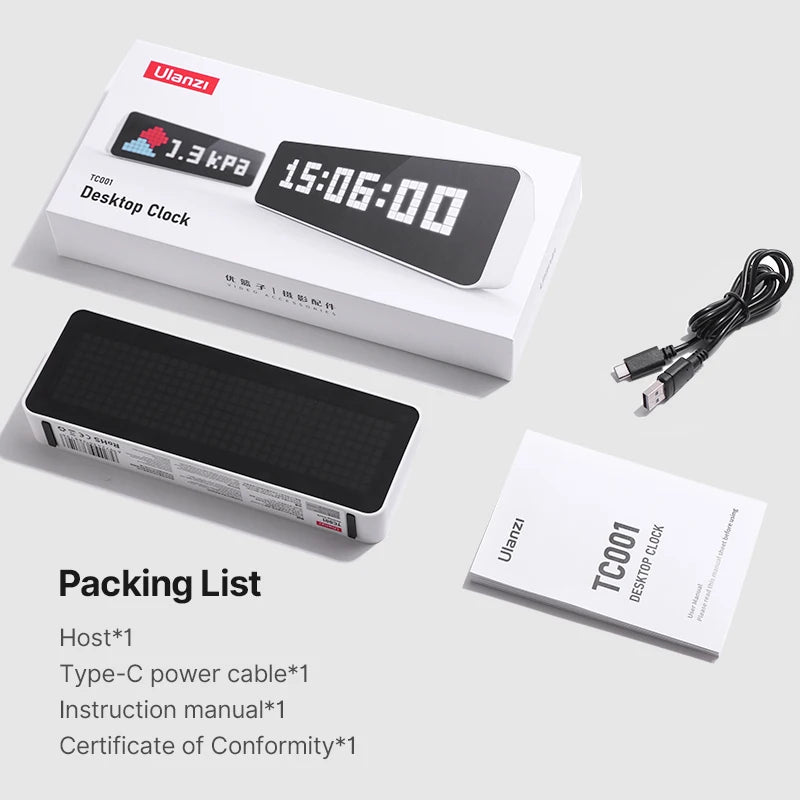 Smart Pixel Clock | Live YouTube Follower Tracker & Retro LED Desktop Decor