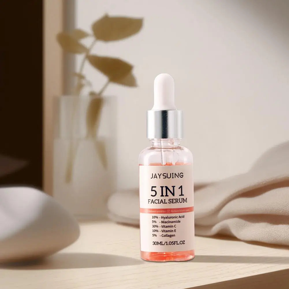 5-in-1 Anti-Wrinkle Facial Serum | Moisturizing, Brightening, and Anti-Aging Skincare (30ml)
