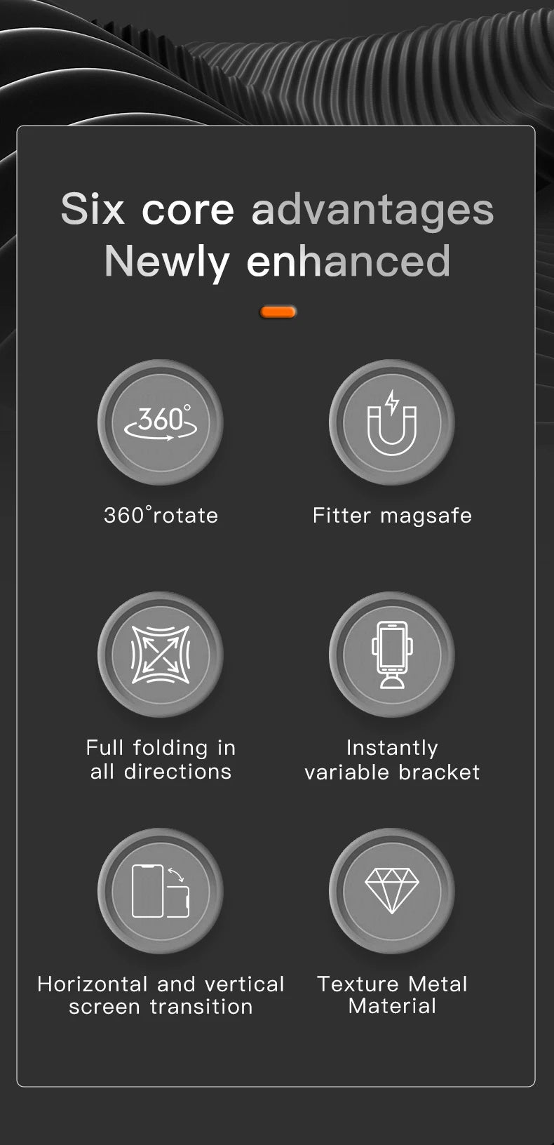 Magnetic Double Sided Phone Stand Ring Holder