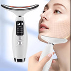 7-Color LED Neck & Face Firming Massager | Anti-Aging V-Shape Lifting Device