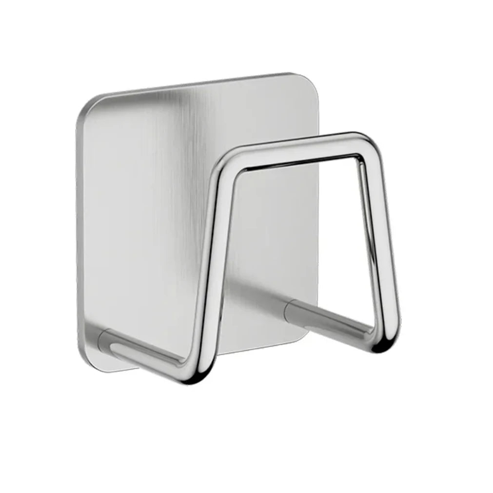 Stainless Steel Pot Lid & Cutting Board Organizer with Sponge Drainage Rack