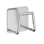 Stainless Steel Pot Lid & Cutting Board Organizer with Sponge Drainage Rack