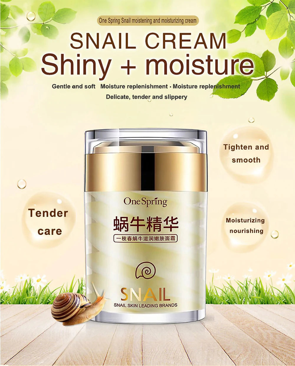 Snail Collagen Face Cream – Anti-Aging, Whitening & Dark Circle Removal Eye Serum
