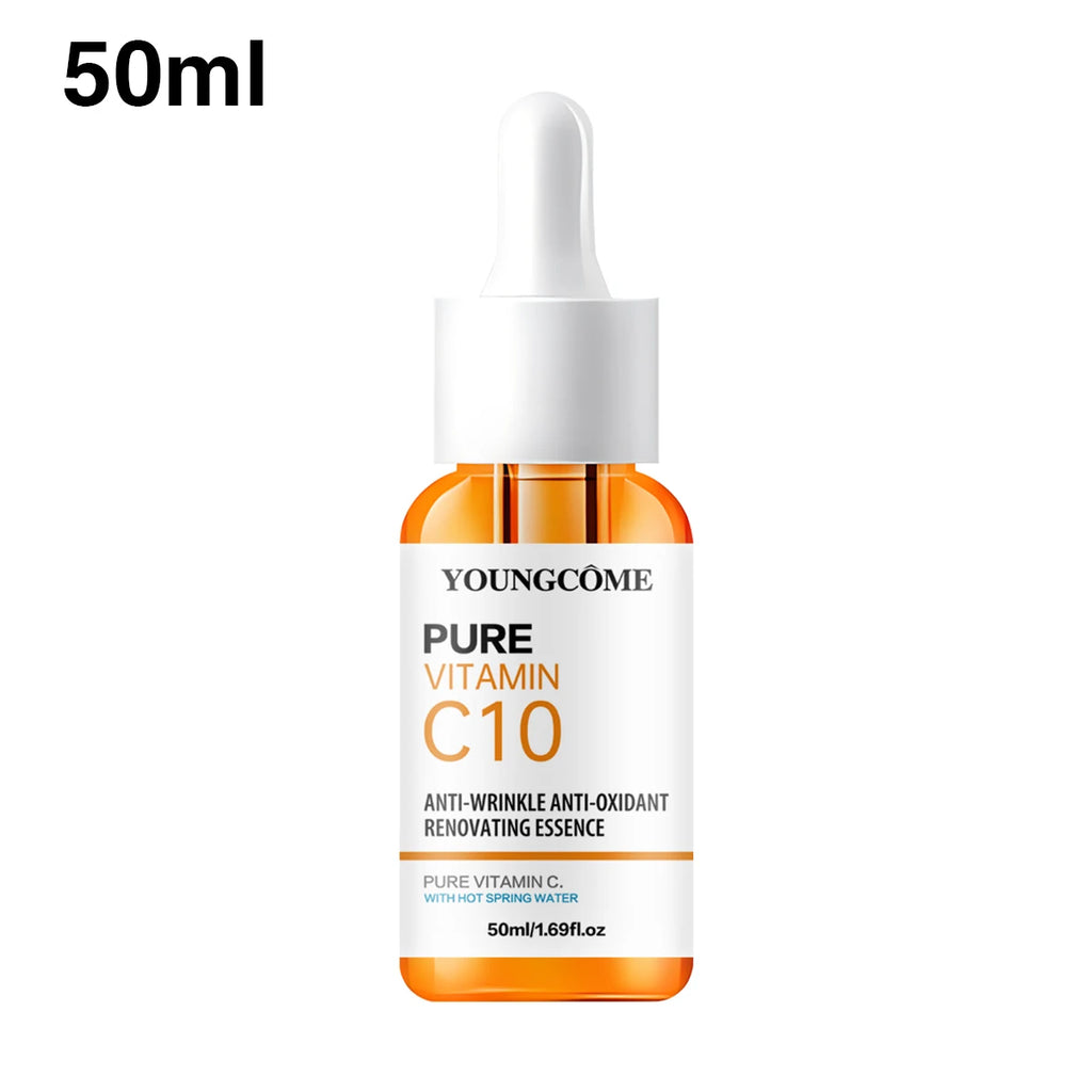 Vitamin C Facial Serum – Hyaluronic Acid Brightening Essence for Dark Spots, Fine Lines & Deep Moisturizing Skincare