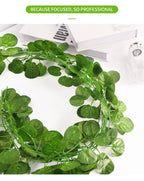 Artificial Silk Green Ivy Leaf Hanging Vine for Home and Wedding Decor