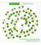 Artificial Silk Green Ivy Leaf Hanging Vine for Home and Wedding Decor