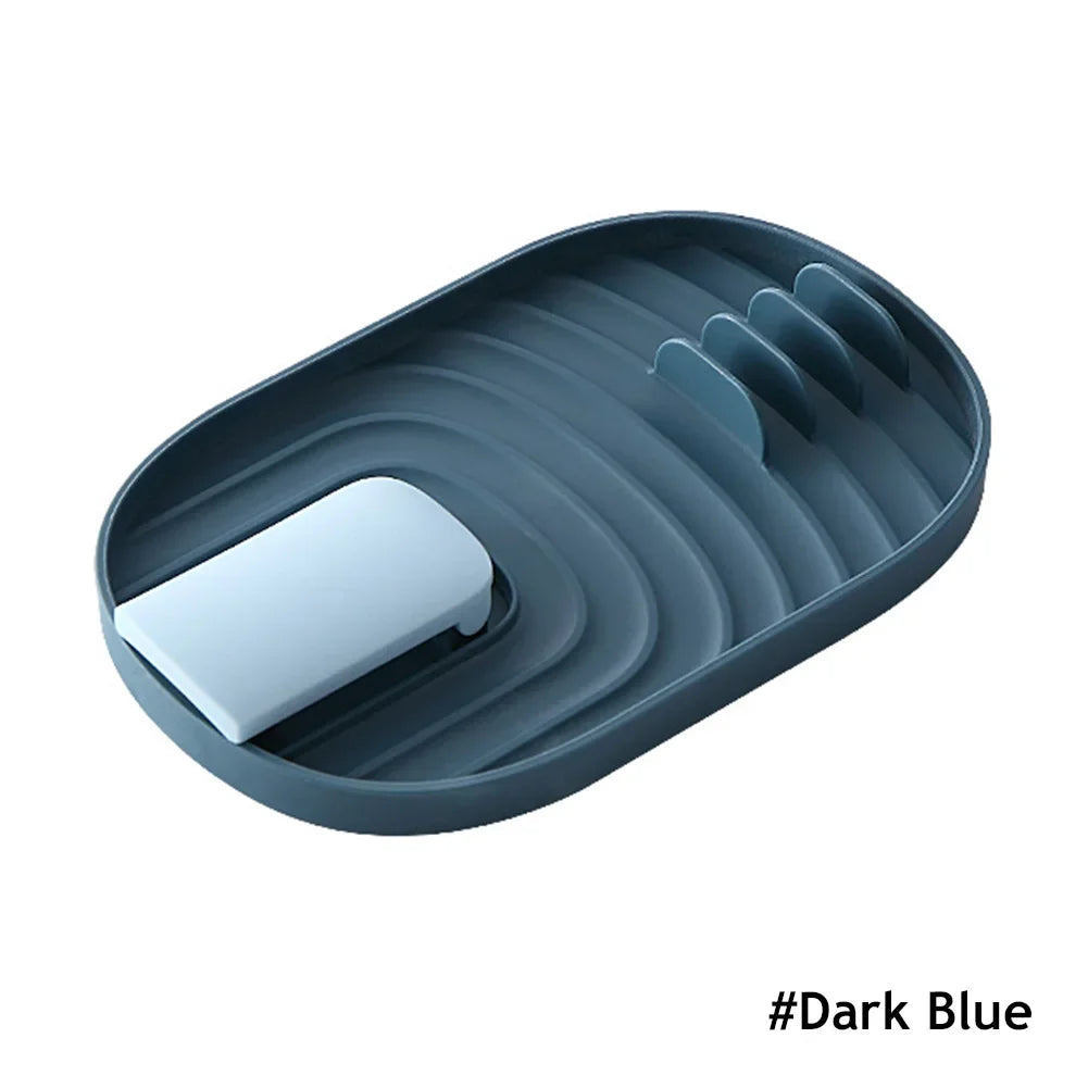 1Pc Kitchen Utensil Rest & Spoon Holder - Non-Slip Spatula Rack & Chopsticks Organizer