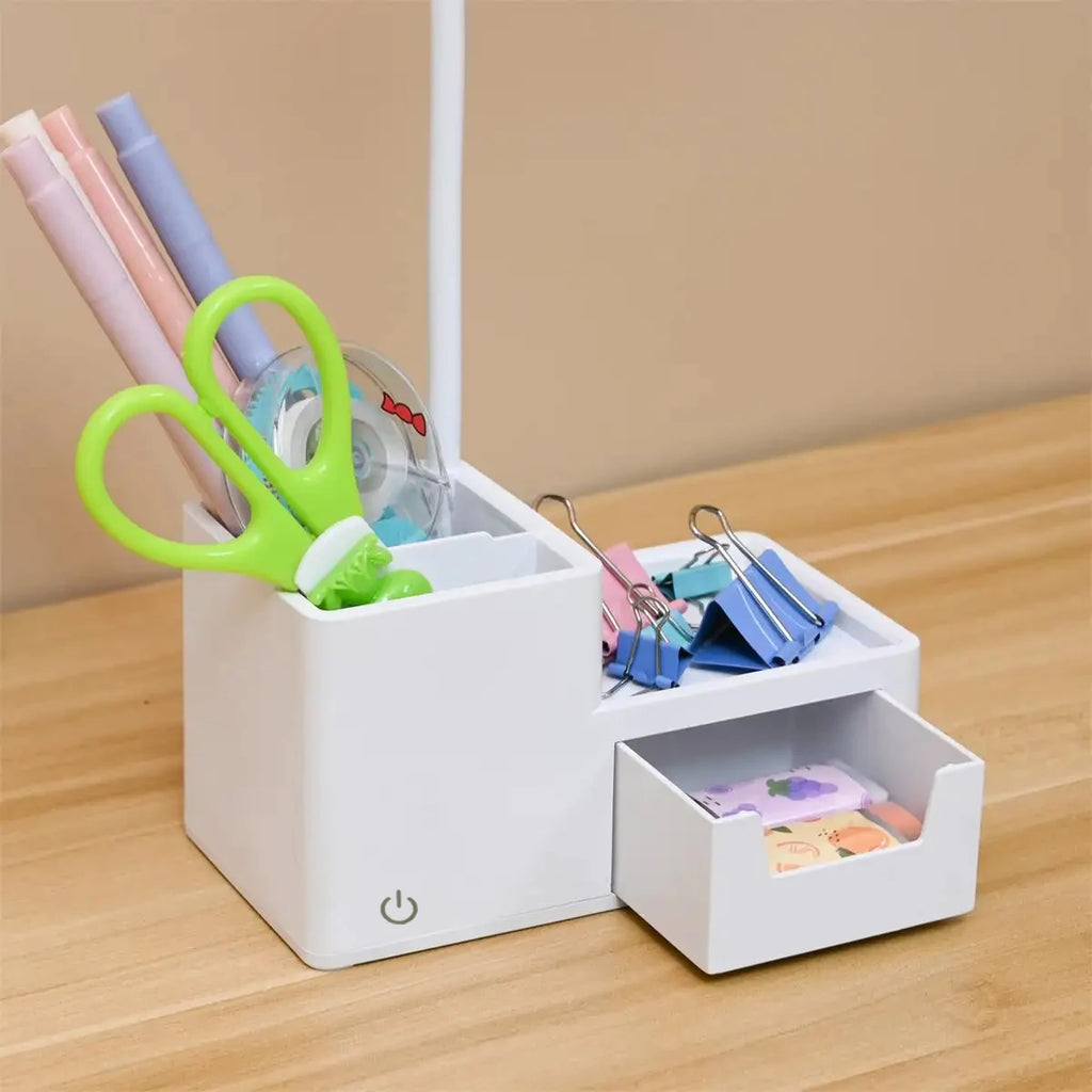 Touch Control LED Desk Lamp – 3-Level Dimmable, USB Rechargeable Reading Light