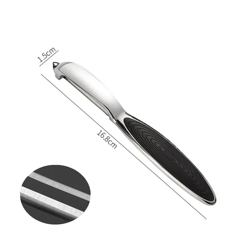 Stainless Steel Vegetable Peeler & Zester – Multifunctional Fruit, Potato & Carrot Kitchen Tool