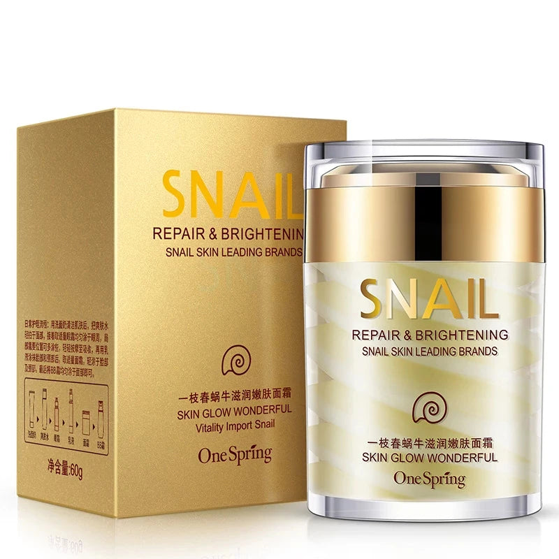Snail Collagen Face Cream – Anti-Aging, Whitening & Dark Circle Removal Eye Serum