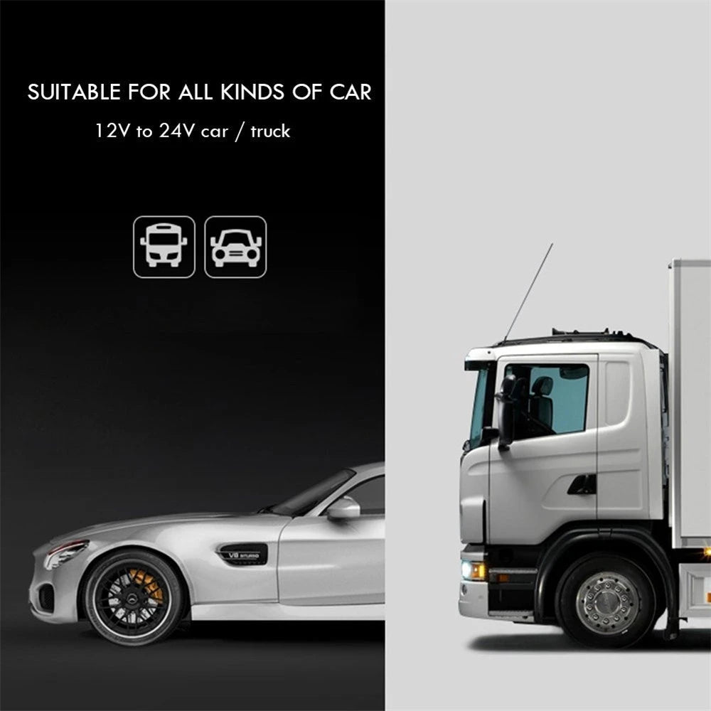 Dual USB Car MP3 Player Transmitter – Bluetooth Audio & Fast Car Charger Accessory