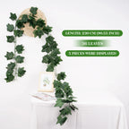 Artificial Silk Green Ivy Leaf Hanging Vine for Home and Wedding Decor
