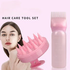 Silicone Shampoo Brush & Applicator Bottle Hair Coloring Tool