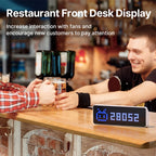 Smart Pixel Clock | Live YouTube Follower Tracker & Retro LED Desktop Decor