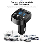 Dual USB Car MP3 Player Transmitter – Bluetooth Audio & Fast Car Charger Accessory