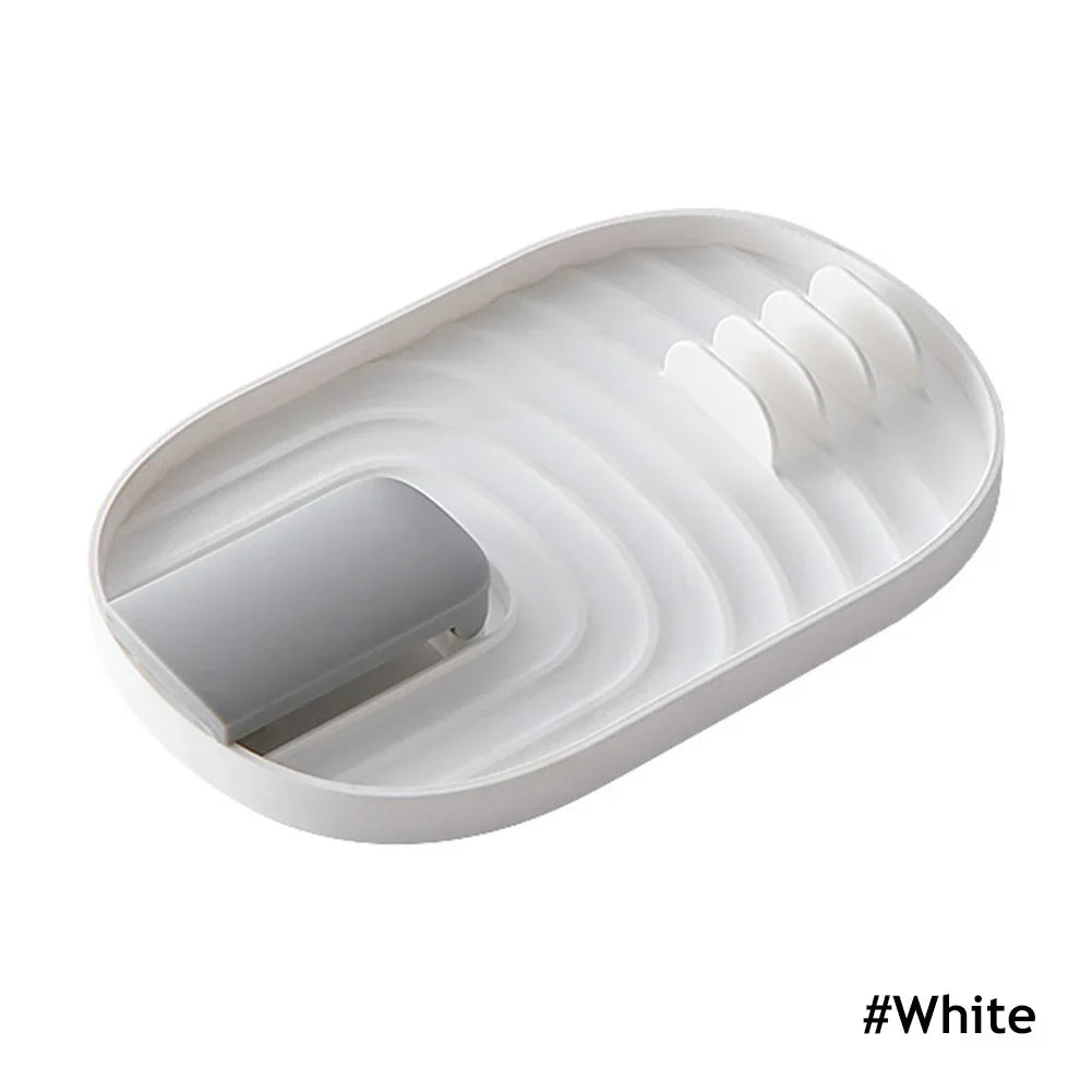 1Pc Kitchen Utensil Rest & Spoon Holder - Non-Slip Spatula Rack & Chopsticks Organizer