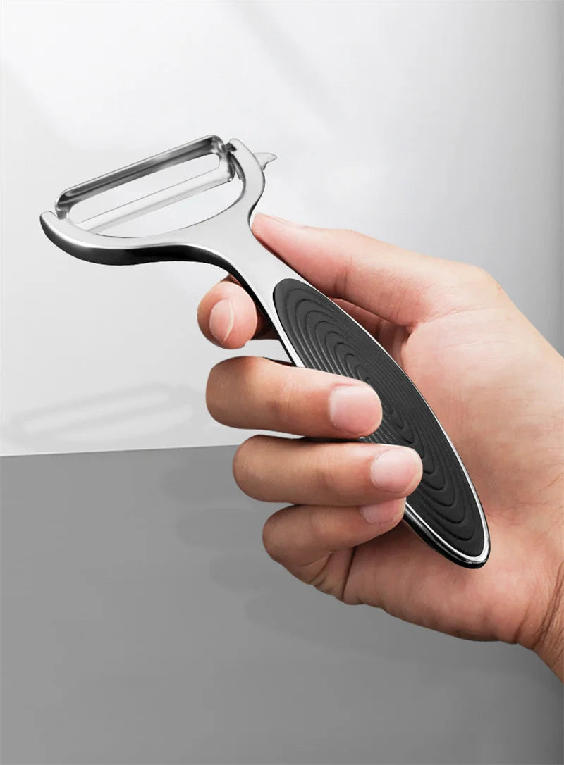 Stainless Steel Vegetable Peeler & Zester – Multifunctional Fruit, Potato & Carrot Kitchen Tool