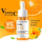 Vitamin C Facial Serum – Hyaluronic Acid Brightening Essence for Dark Spots, Fine Lines & Deep Moisturizing Skincare