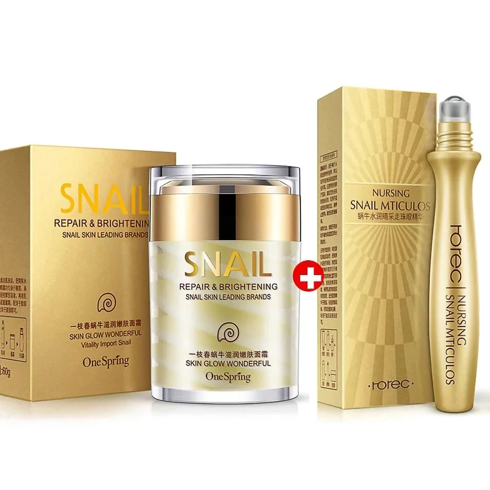 Snail Collagen Face Cream – Anti-Aging, Whitening & Dark Circle Removal Eye Serum