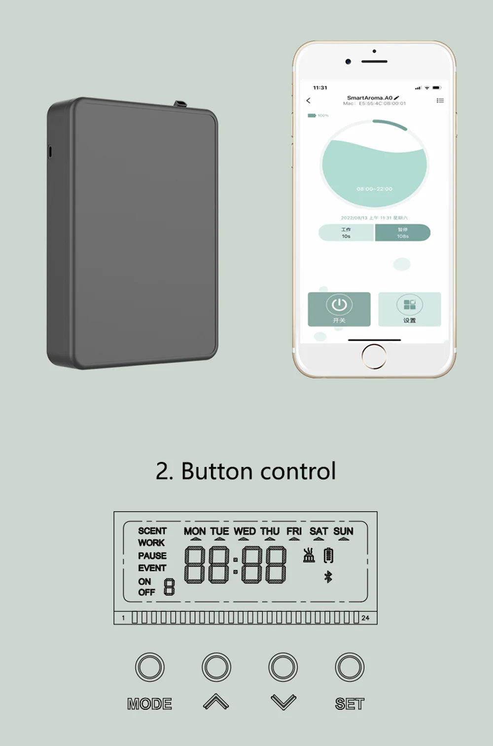 500ML Smart Scent Air Machine – Professional Waterless Essential Oil Fragrance Diffuser for Home