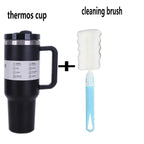 40 Oz Stainless Steel Travel Tumbler with Handle and Straw