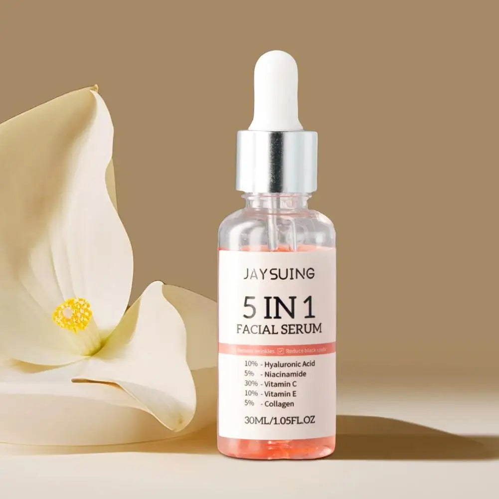 5-in-1 Anti-Wrinkle Facial Serum | Moisturizing, Brightening, and Anti-Aging Skincare (30ml)