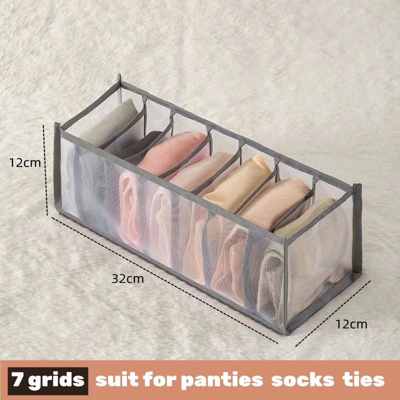 Drawer Clothes Organizer Box – Underwear, Socks, Bra, Scarf & Jeans Storage Divider