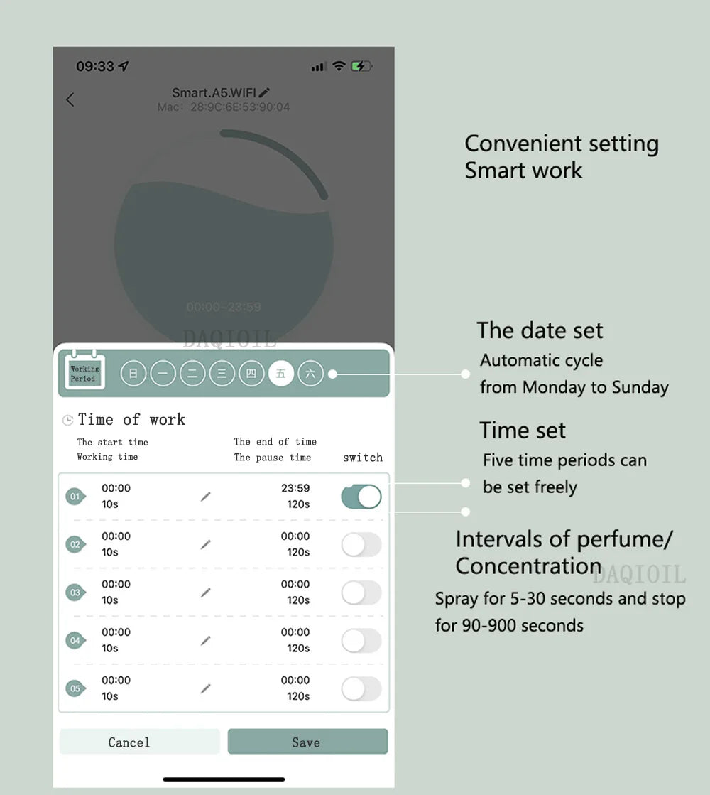 500ML Smart Scent Air Machine – Professional Waterless Essential Oil Fragrance Diffuser for Home