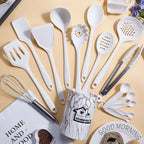 Pink 18PCS Silicone Kitchen Utensil Set – Food Grade Non-Stick Cooking Tools with Spatula, Turner & Measuring Spoons