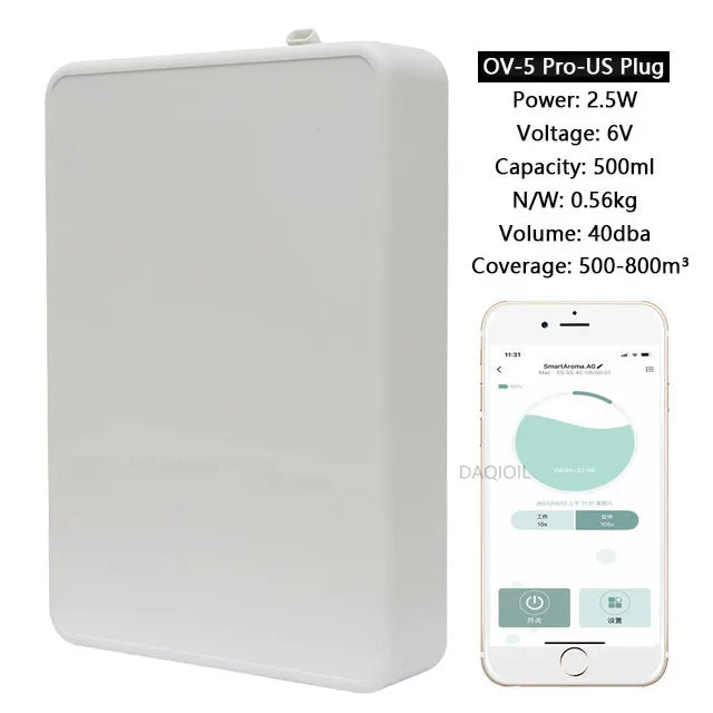 500ML Smart Scent Air Machine – Professional Waterless Essential Oil Fragrance Diffuser for Home