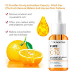 Vitamin C Facial Serum – Hyaluronic Acid Brightening Essence for Dark Spots, Fine Lines & Deep Moisturizing Skincare