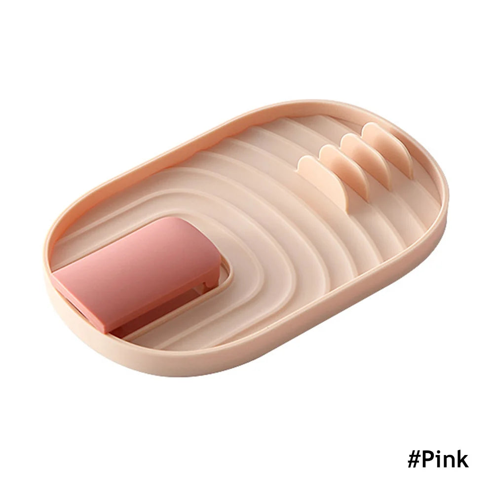 1Pc Kitchen Utensil Rest & Spoon Holder - Non-Slip Spatula Rack & Chopsticks Organizer