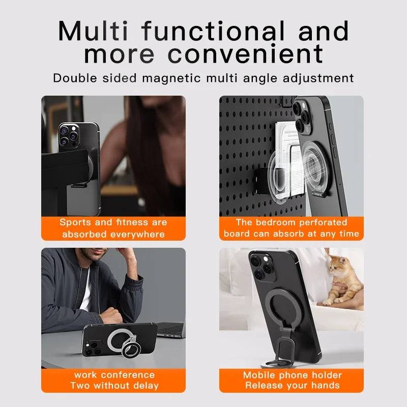 Magnetic Double Sided Phone Stand Ring Holder