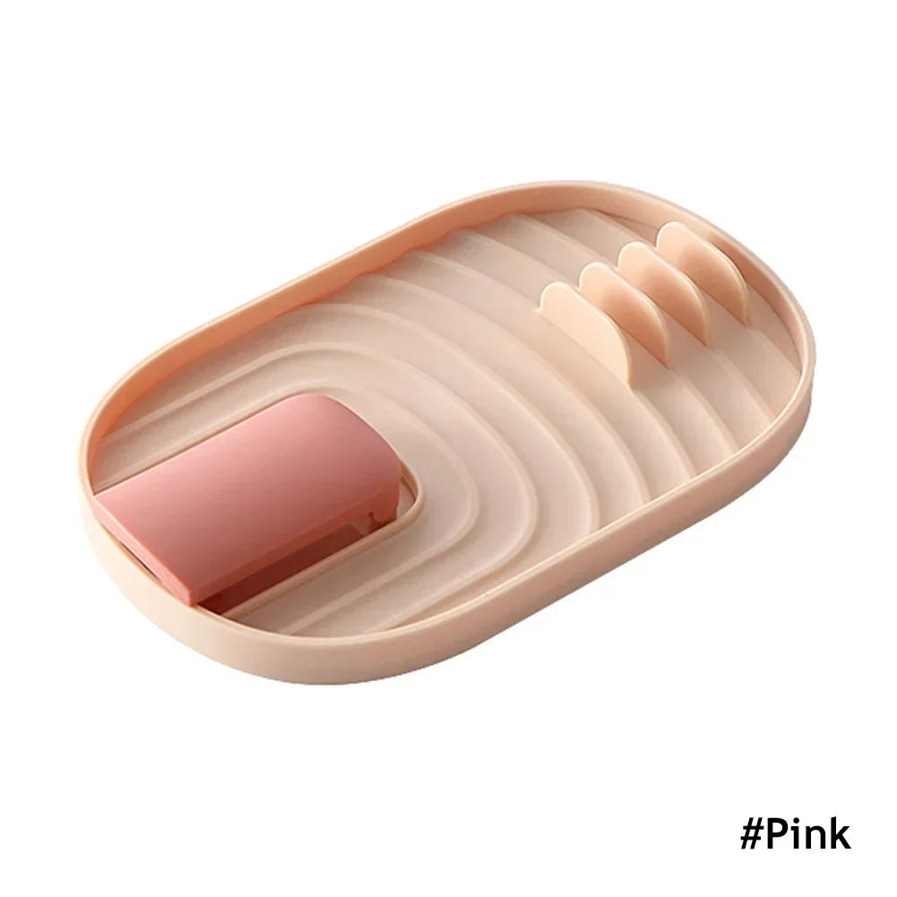 1Pc Kitchen Utensil Rest & Spoon Holder - Non-Slip Spatula Rack & Chopsticks Organizer