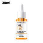 Vitamin C Facial Serum – Hyaluronic Acid Brightening Essence for Dark Spots, Fine Lines & Deep Moisturizing Skincare