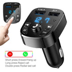 Dual USB Car MP3 Player Transmitter – Bluetooth Audio & Fast Car Charger Accessory