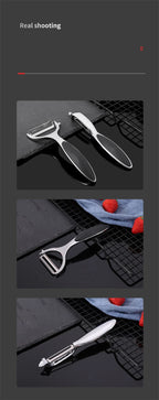 Stainless Steel Vegetable Peeler & Zester – Multifunctional Fruit, Potato & Carrot Kitchen Tool