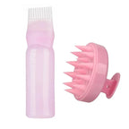 Silicone Shampoo Brush & Applicator Bottle Hair Coloring Tool