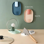 1Pc Kitchen Utensil Rest & Spoon Holder - Non-Slip Spatula Rack & Chopsticks Organizer