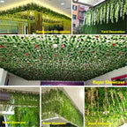 Artificial Silk Green Ivy Leaf Hanging Vine for Home and Wedding Decor