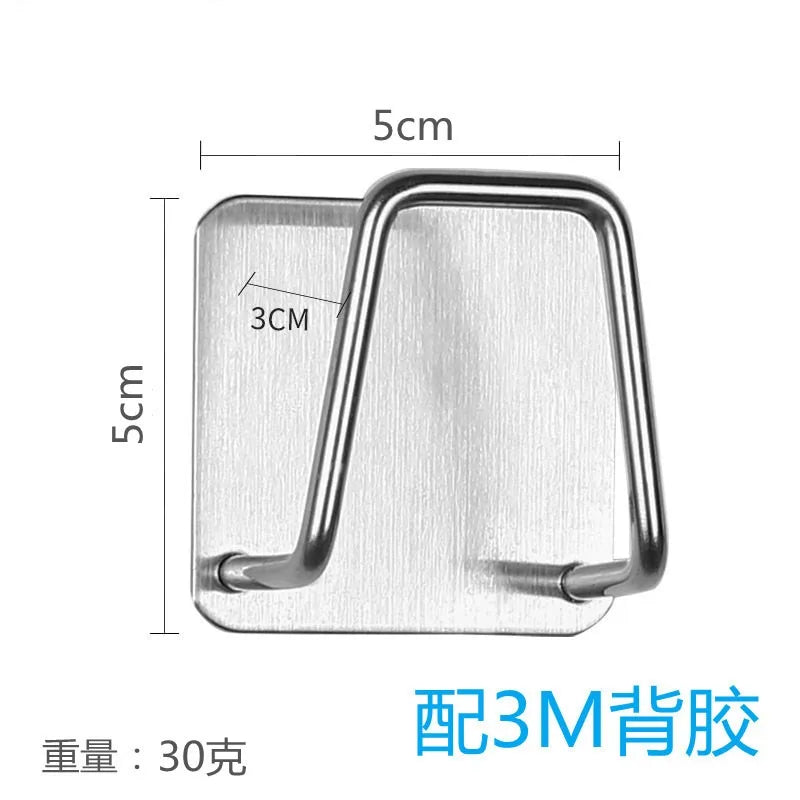 Stainless Steel Pot Lid & Cutting Board Organizer with Sponge Drainage Rack