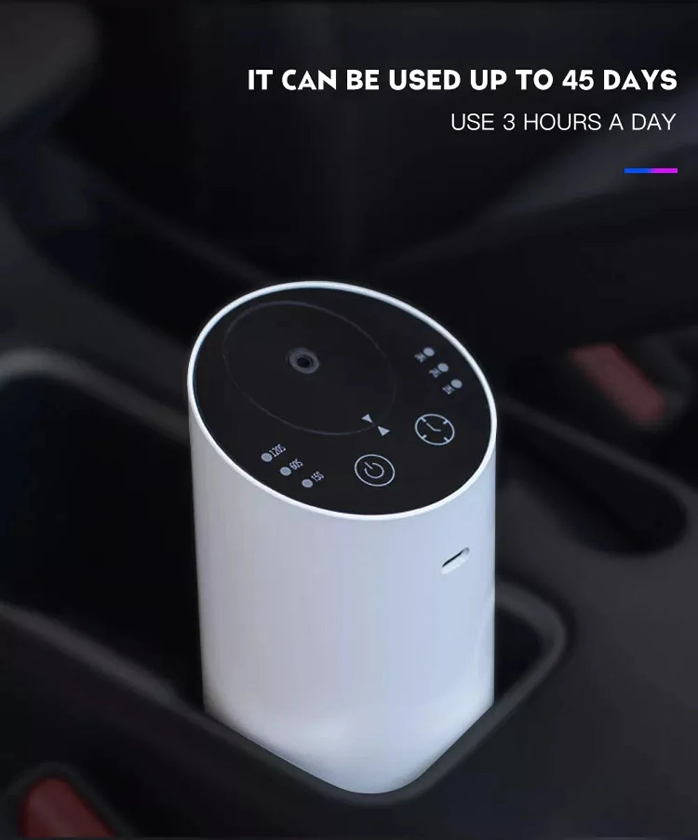 Wireless Rechargeable Car Aroma Diffuser – 20ml Essential Oil, Electric Fragrance for Home & Bedroom