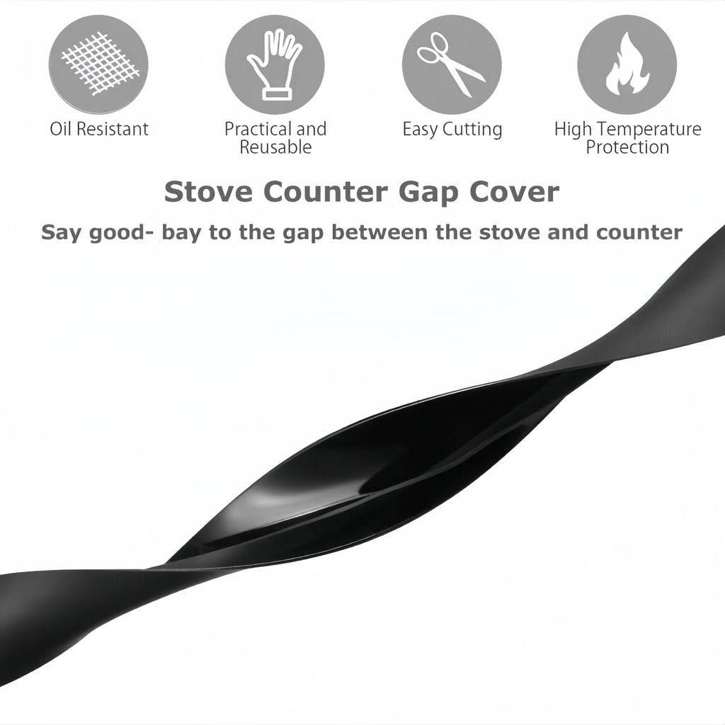 Silicone Kitchen Gap Seal Strip – Oil-Resistant Stove & Countertop Gap Cover for Home & Restaurant