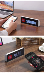 Smart Pixel Clock | Live YouTube Follower Tracker & Retro LED Desktop Decor