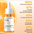 Vitamin C Facial Serum – Hyaluronic Acid Brightening Essence for Dark Spots, Fine Lines & Deep Moisturizing Skincare