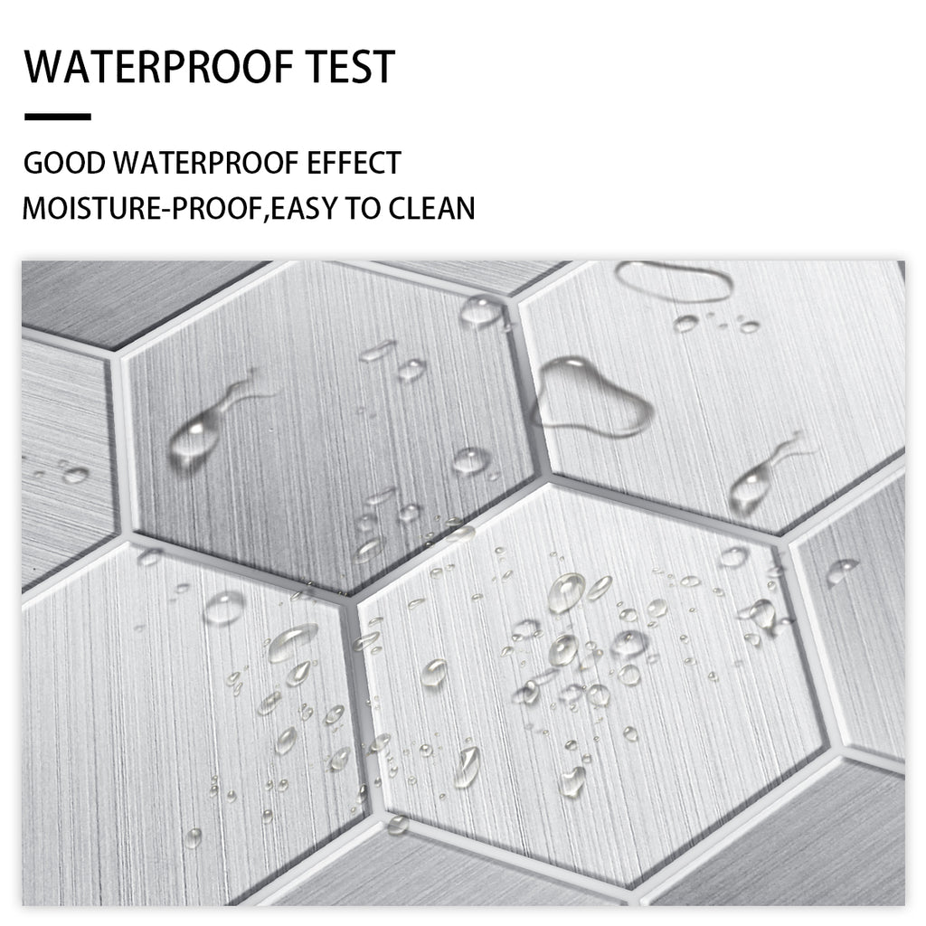 Hexagon Mosaic Tile Sticker Kitchen Backsplash