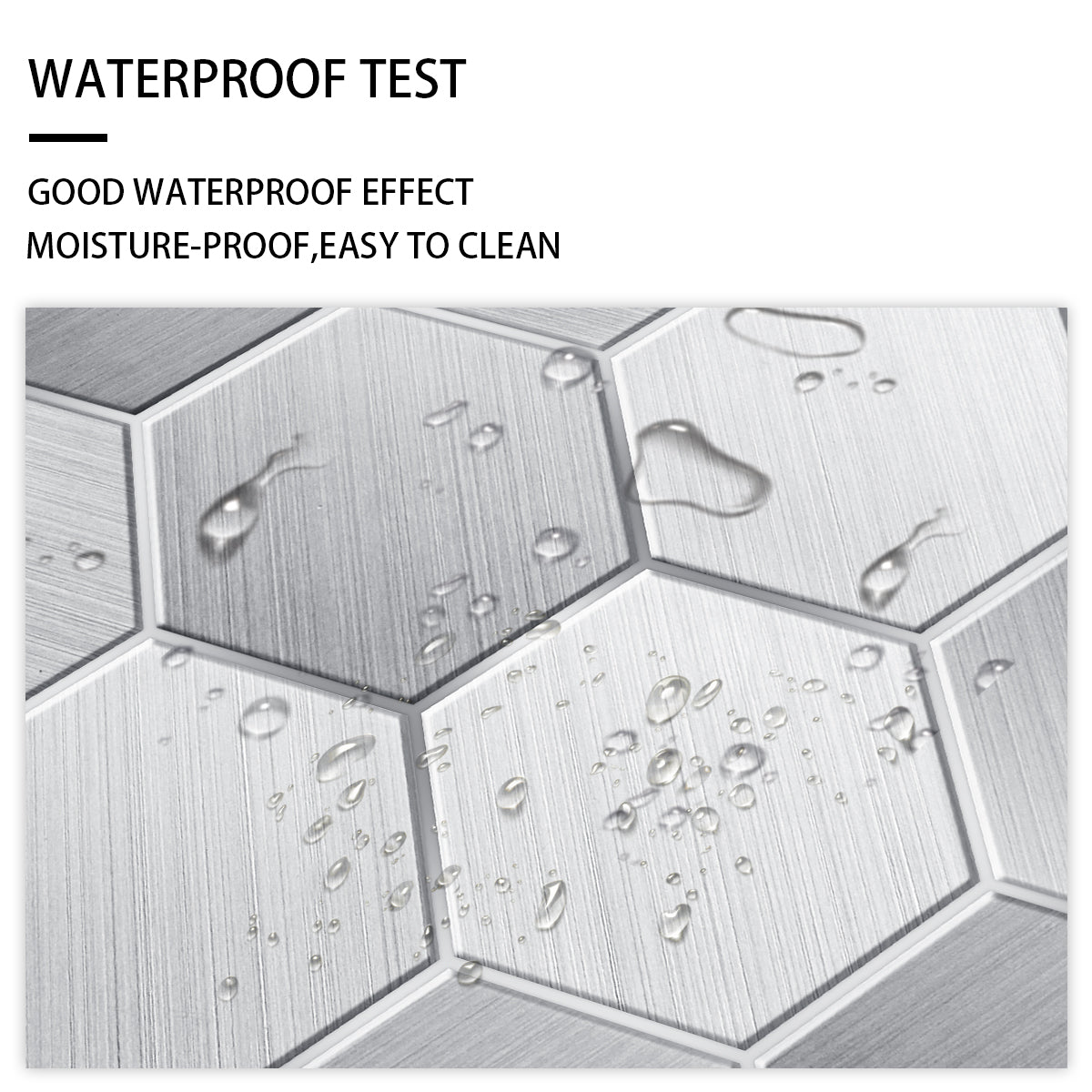 Hexagon Mosaic Tile Sticker Kitchen Backsplash