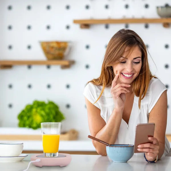 Electric Coffee Mug Warmer For Desk Auto Shut Off USB Tea